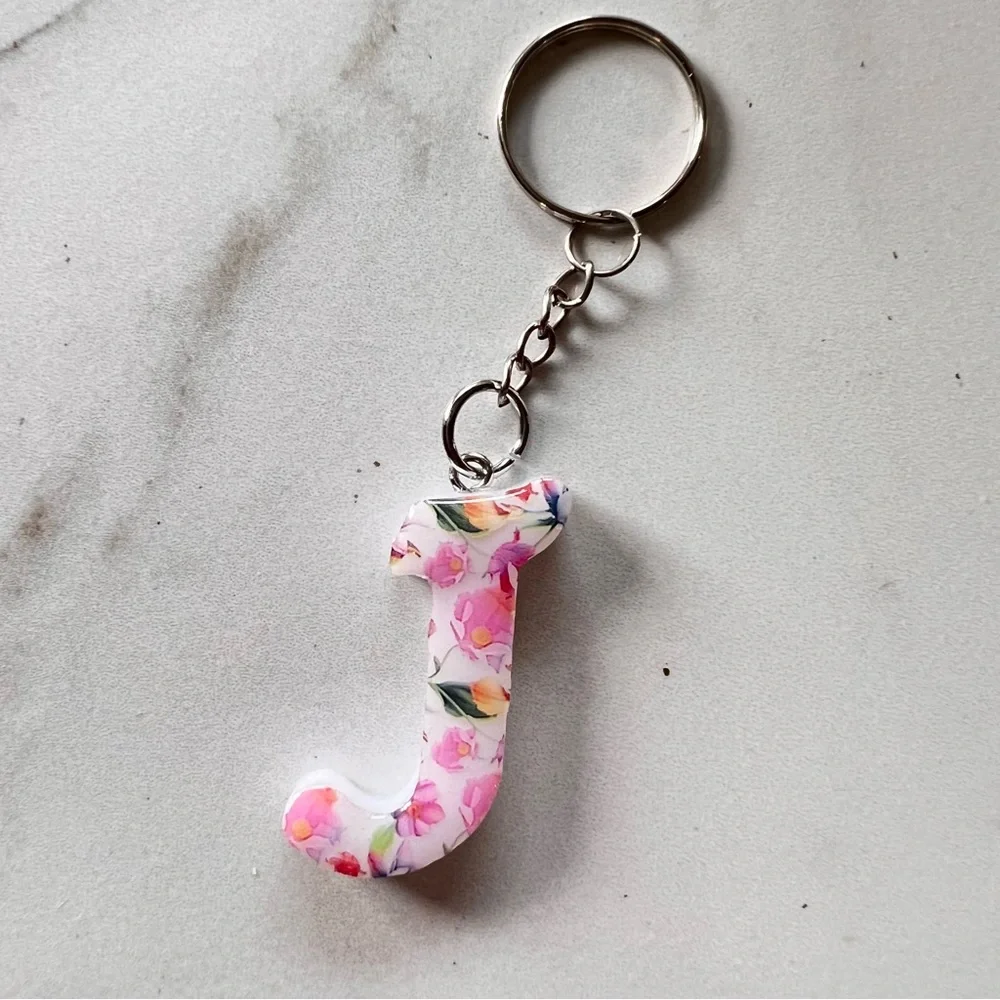 Handmade Initial Keychain | Letter J - Picture 3 of 4